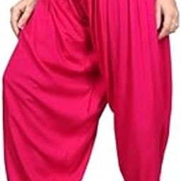 Women's 100% Pure & Soft Rayon Cotton Patiala Pack of 2 (Waist Size 30" inch to 42" inch)-image-45