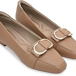 by Regal Women Square Toe Buckled Work Wear Pumps-image-47