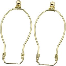 MARRTEUM Lamp Shade Harp Holder Fitter with Ball Finial Knob and Saddle Base, 5-Inch Height 2.98-Inch Width [2set Gold]-image-43