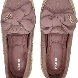 Women's Faux Leather Round-Toe Loafers with Bow Accent | Comfortable and Stylish Slip-On Flats for Casual Wear | Fashionable Espadrilles | Bellies Shoes Outfits for Girls Womens-image-9