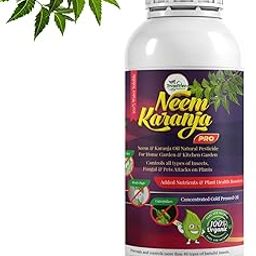 Neem Oil & Karanja Oil PRO Mix (100ml) 100% Water Soluble for Plants Insects Spray Pesticide Home Garden Organic pest Control, for Insecticide Spray, Organic (100ml)-picture-10