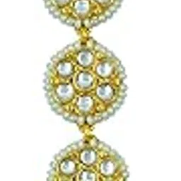 jewelopia Maang Tikka Kundan Borla for Women & Girls-picture-2