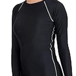 Polyester (Ultima Compression Top Full Sleeve Tights Women T-Shirt For Sports (Black, Large)-image-2
