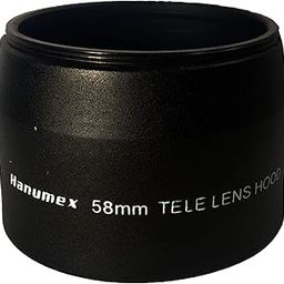 Hanumex 58mm Camera Filter Screw-in Mount Metal Tele Lens Hood Shade for Photography-image-8