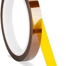 SCHOFIC Polyamide Heat Resistant High Temperature Kapton Tape - W = 12 MM, L = 33 Meters-29