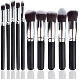 Kusuvika Makeup Brushes 10 Pieces Set Foundation Blending Blush Eyeliner Face Powder Brush Kit-image-82