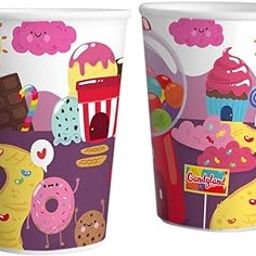 Pack of 20 Multicolored Candy Land Theme Paper Cups |Candy Land Theme Party Supplies-image-80