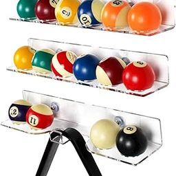 Billiard Cue Rack Self Adhesive Billiards Optional 2 Styles Acrylic Pool Stick Stand Holds 6 Cues All Can Be Mounted With Screws Or Self Adhesive (16 Balls & Ball Holder)-image-39