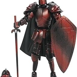 INOCEAN Dummy 13, Medieval Dummy 13 Action Figure, Retro Red Knight with Multi-Jointed Movable Design, Perfect for Display, Play, and Collection, Ideal for Home, Office, and School Decor-picture-26