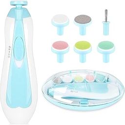 GalSports Electric Nail File for Babies – Quiet, Painless & Safe Toddler Nail Trimmer with Multiple Grinding Heads for Delicate Nail Care-5