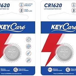 Key Care Long Lasting CR1620 Lithium Coin Cell Battery | 3V Voltage | Environmentally Friendly | High Capacity-Pack of 2-19