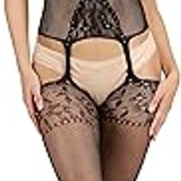 Soft Full Body Stockings for Women/Girls - Nylon Semi-Sheer, Stylish & Shining Lingerie | Gift for Honeymoon, Vacations, Anniversary, Birthday or Sexy Nightwear, Onesize(XXS-XXXL), D-5-image-60