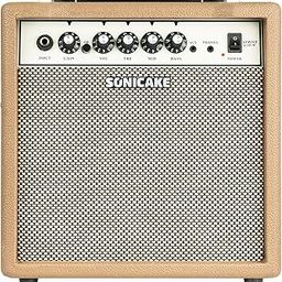 SONICAKE QAM-15 Sprint 15W Electric Guitar Amplifier with Dual-Channel, All-in-one Speaker with Headphone Output, 3-Band EQ and AUX Input, Portable Compact Design Amp for Practice-image-55