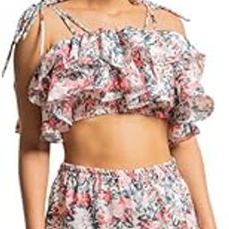 Womens Blue Tie & Dye Printed Beachwear Set (AIBW-199B)-24