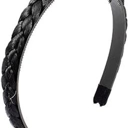 Womens Girls Braided Headband Synthetic Hair Plaited Head Band Hairband (Pack of 1)-10