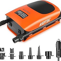 AGPTEK 22PSI High Pressure Paddle Board Pump Quick Portable SUP Air Pump,Inflation and Deflation Function Auto-Off &12V DC Car Connector Dual Stage for Inflatable Stand up Paddle Boards,Boats,Inflator-image-58