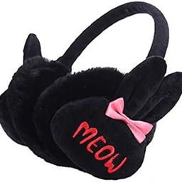 Exquisite Women's and Kid's Plush Cat MEOW Lovers Ear Muffs/Warmer (Black)-image-65