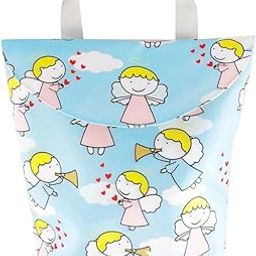 LOOM TREE® Baby Diaper Bag Toys Organizer Mummy Storage Bag Hanging Carriage Nappy Bag L Angel | Diapering | Diaper Bags-image-35