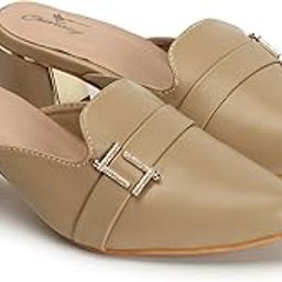 Women PU Block Heel Mules – Slip-On Closed Toe Dress Mules with Comfortable Cushioned Insole – Elegant Casual Heeled Shoes for Office, Party, or Everyday Wear-image-92