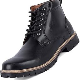 Chukka Boots Men| Handcrafted PU Leather | High Ankle Boot| Comfortable Formal Office & Business Wear Shoes | Dual Tone Patina Finish | Hiking and Biker Boot (LSRGBT-WBTN)-image-89