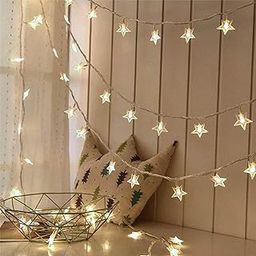 Lexton 2 Meter 16 Stars Fairy Lights for Diwali | Christmas | Home Decoration | Indoor & Outdoor | Diwali Lights for Decoration | Chota Star | (Warm White Pack of 1)-image-96