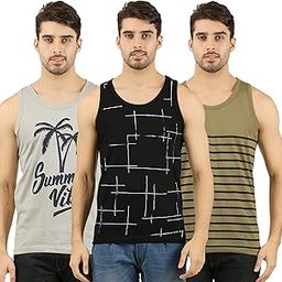 Men's Cotton Printed Vest (Pack of 3)-image-97