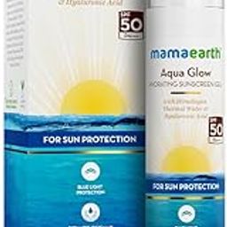 Mamaearth Aqua Glow Hydrating Sunscreen Gel with Himalayan Thermal Water and Hyaluronic Acid | Shields from UVA & UVB Rays | Blue Light Protection | Tan Protection | For All Skin Types | For Men & Women | 50 g-44