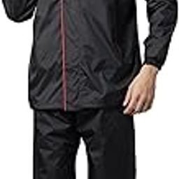 Rain Coat for Men Waterproof for Bike Riders with Adjustable Hood along with inner pockets,Waterproof Raincoat with Polyester Jacket,Pants-22