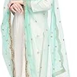 Woman's Embellished Net Dupatta-image-56