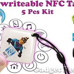 Rewritable Programmable NFC Tag Keychain 5 Pcs Kit.-image-6