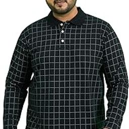 Men's Regular Fit Checked Polo Tshirt-image-5