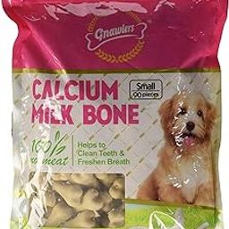 Gnawlers Calcium Milk Dog Bone for All Life Stages 90 in 1, 850g-image-3