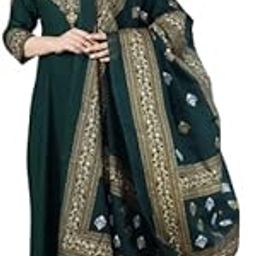 PAN HAR Women's Anarkali Style Long Gown Kurta NO Dupatta Included-image-49