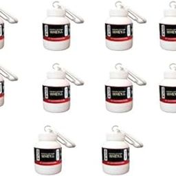 Protein Powder and Supplement Funnel Keychain, Portable to-Go Container for The Gym, Workouts, Fitness, and Travel Whey Protein Powder Container Carrying Funnel (10)-image-58