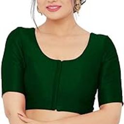 Women's Silk Solid Elbow Sleeves Readymade Saree Blouse (X-766.ELB)-image-50