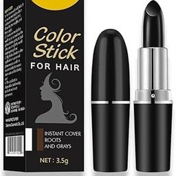 Natural Black Hair Color Stick | Instant Root Touch Up for Grey Hair | Non-Toxic Temporary Hair Dye Pencil for Men & Women | Quick & Mess-Free Hair Colour Stick-0