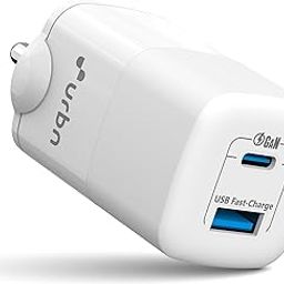 URBN 65W Ultra Fast GaN Laptop Adapter 50% Charge in 30 Mins | iPhone Charger | Dual Output | Universal Compatibility for MacBook Pro, iPad & Android Mobiles (White)-image-45