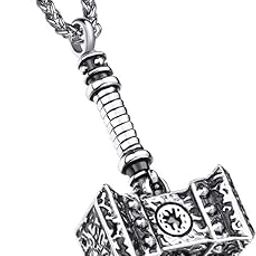 Thor HAMMER Superhero Stainless Steel Pendant Necklace For Men/Boys-picture-14