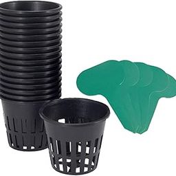 12 Packs 3 Garden Slotted Mesh Net Cups with Plant Labels for Hydroponics-picture-26