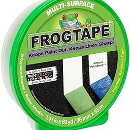 FROGTAPE 1358465 Multi-Surface Painter's Tape with PAINTBLOCK, Medium Adhesion, 1.41" Wide x 60 Yards Long, Green-image-48