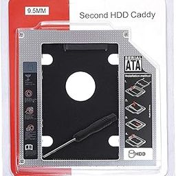 SpiderJuice Universal SATA to SATA Bay 2nd Hard Disk Drive (HDD) and Solid State Drive (SSD) Caddy Case Tray to Expand Data Storage On All Laptops at CD/DVD-ROM Optical Drive Slot 9.5mm (Pack of 1)-image-92