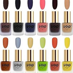 Volo Velvet Dull Matte Nail Polish Combo in Wholesale Rate(Chocolate Brown, Black, Russian Navy Blue, Dark Peach, Dark Wine, Skin Nude, Metallic Coral, Metallic Silver 96 ml) Pack of 12-image-50