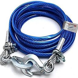 WolkomHome Heavy Duty Tow Ropes 4M 5 Tons Wire Cable High Strength Hook Steel Wire Trailer Car Emergency Towing Rope for Toyota Innova Crysta 2016-picture-20