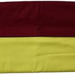 Manav Textile's Plain/Solid Rayon Unstitched Fabric | for Making Kurti, Palazzo, Salwar, Gown, Garment etc. Combo Pack of 2, Wine and Yellow-image-25