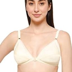 Women's Cotton Regular Non-Wired | Non-Padded |Seam Front-Open Saree Plunge Bra-picture-27