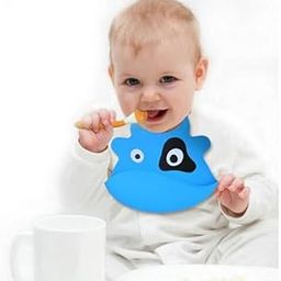 BABIES BLOOM Yellow Patch Silicone Baby Bib With Crumb Catcher | Baby Silicone Bibs | Baby Feeding Bib-image-40