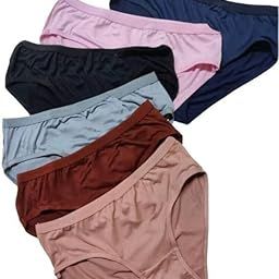 Women's Lycra Cotton Panties Mid Waist Panty for Women Hipster Briefs Combo multiolour-image-7