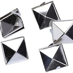 THE STYLE SUTRA 200pcs 12mm Pyramid Studs Spots Spikes Rivets Punk leathercraft Silver DIY Biker-image-93