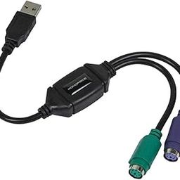 Monoprice PS/2 Keyboard/Mouse to USB Converter Adapter, Black (110934)-19