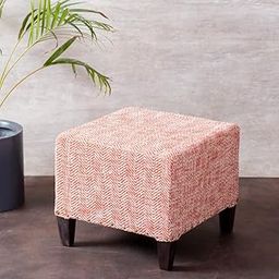 nestroots Wooden Chowki Footrest Sitting Stool for Living Room |14 inches in Height | Blue Ottoman for Bedroom and Pooja Room-picture-25